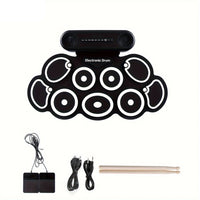 Electronic Drum Set with 9 Pads & Speakers-0