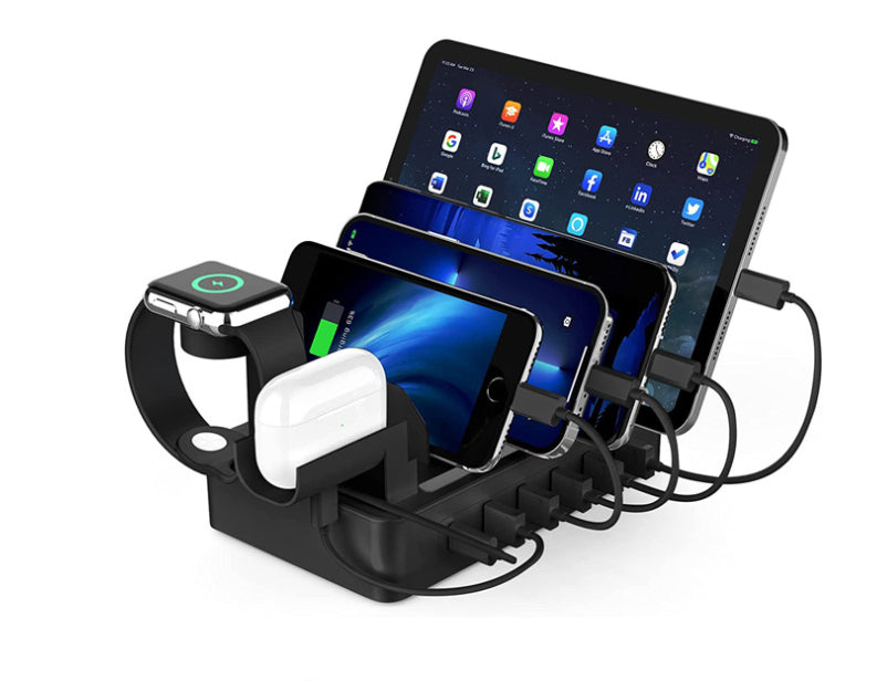 Desktop multi port USB fast charging station dock — view 4
