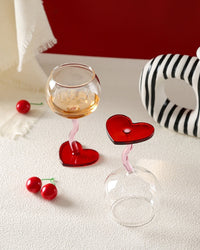 Heart Wine Glass Set-4
