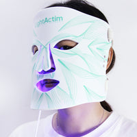 Flexible silicone LED light therapy facial skincare mask — view 3