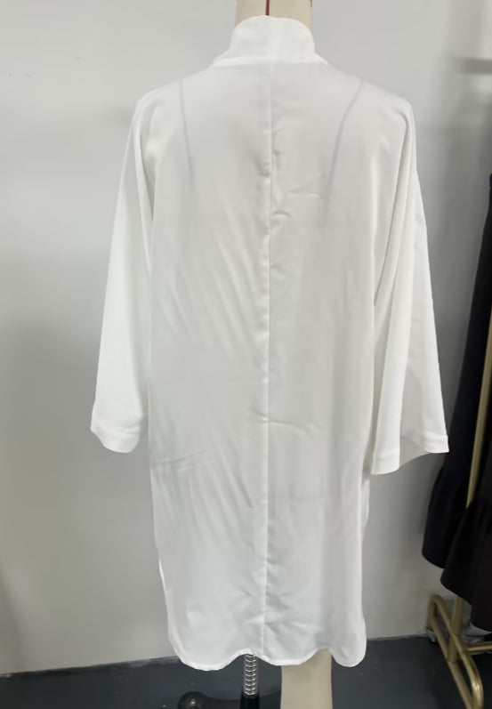 Japanese Linen-Blend Kimono-Style Cardigan