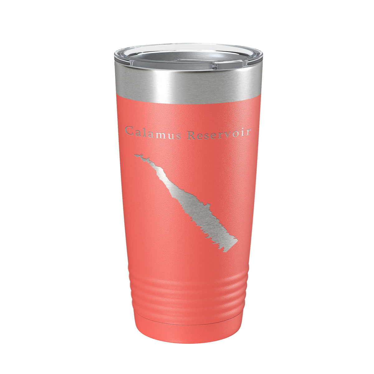 Calamus Reservoir Tumbler Lake Map Travel Mug Insulated Laser Engraved Coffee Cup Nebraska 20 oz-20
