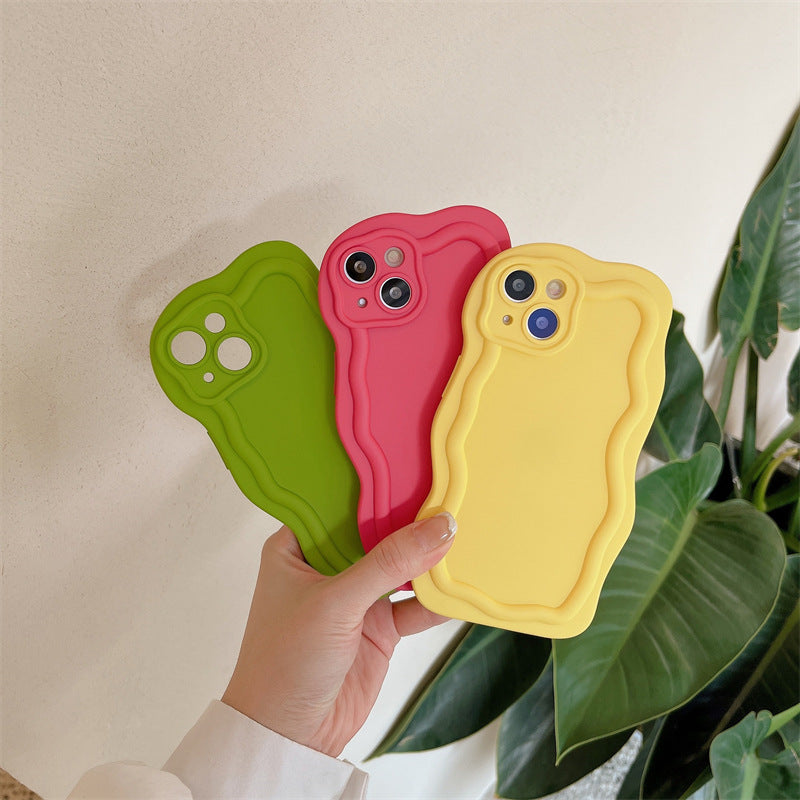 Solid color cloud shaped 3D phone case — view 4