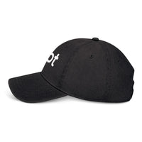 Embroidered ‘impt’ Denim Hat — Minimal Logo Baseball Cap