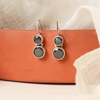 Cute Black Onyx Earrings-1