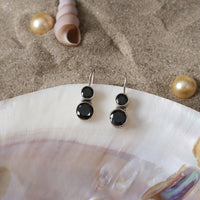 Cute Black Onyx Earrings-2