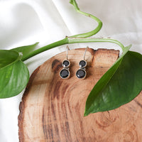 Cute Black Onyx Earrings-3