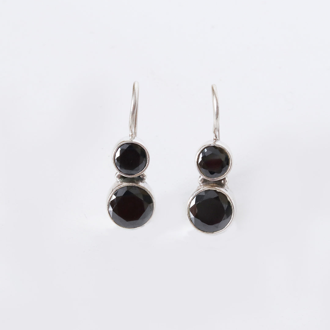 Cute Black Onyx Earrings-4