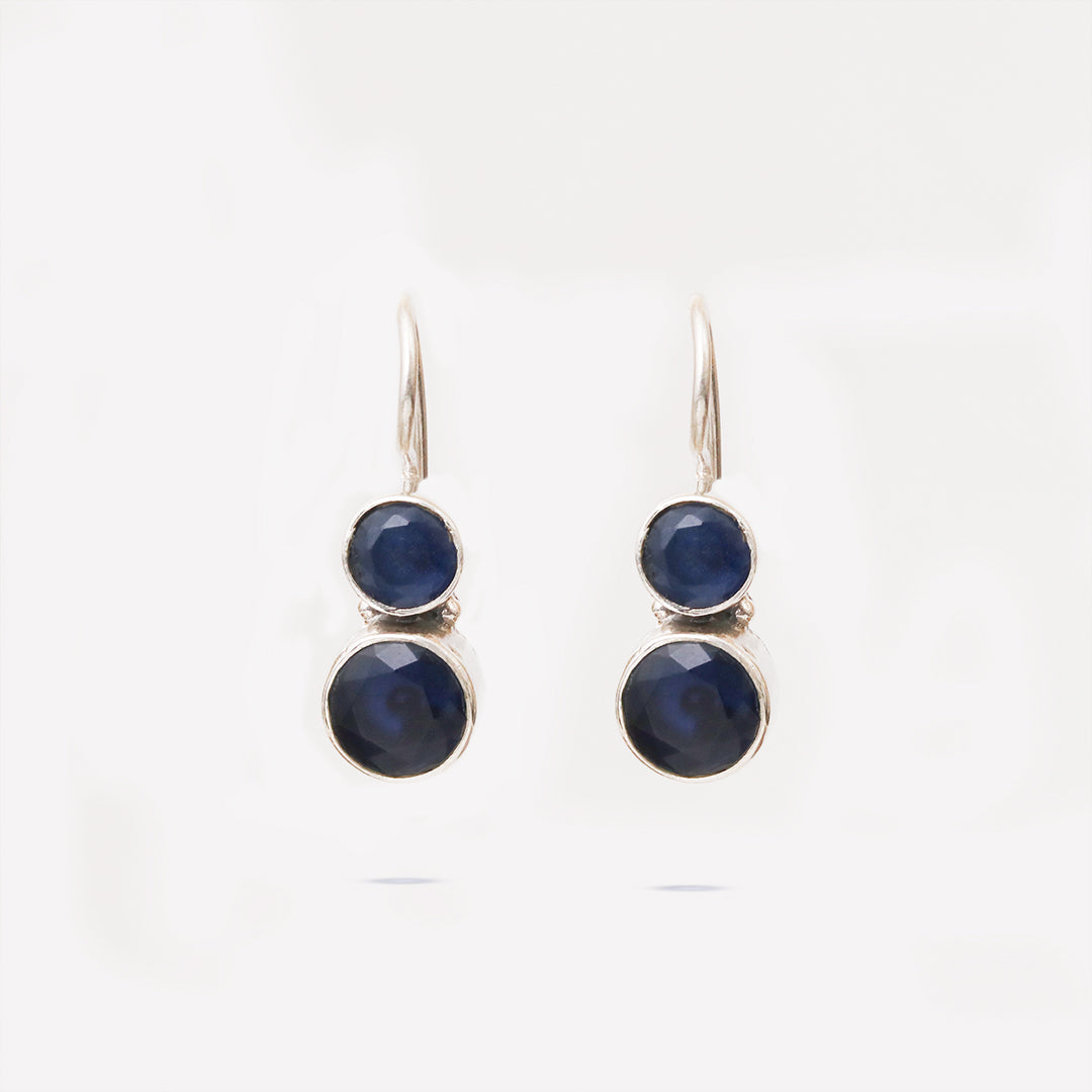 Cute Hydro Blue Sapphire Earrings-0
