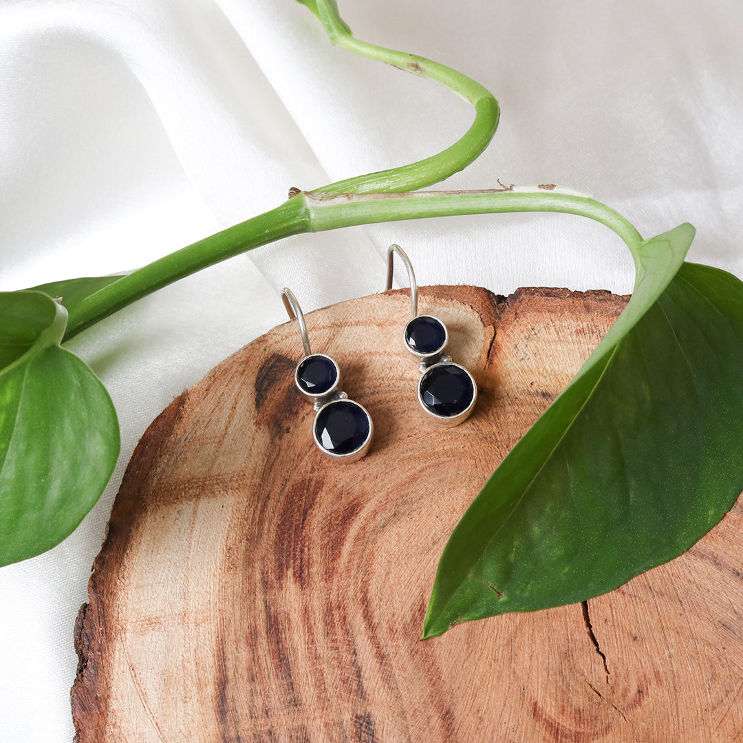 Cute Hydro Blue Sapphire Earrings-2