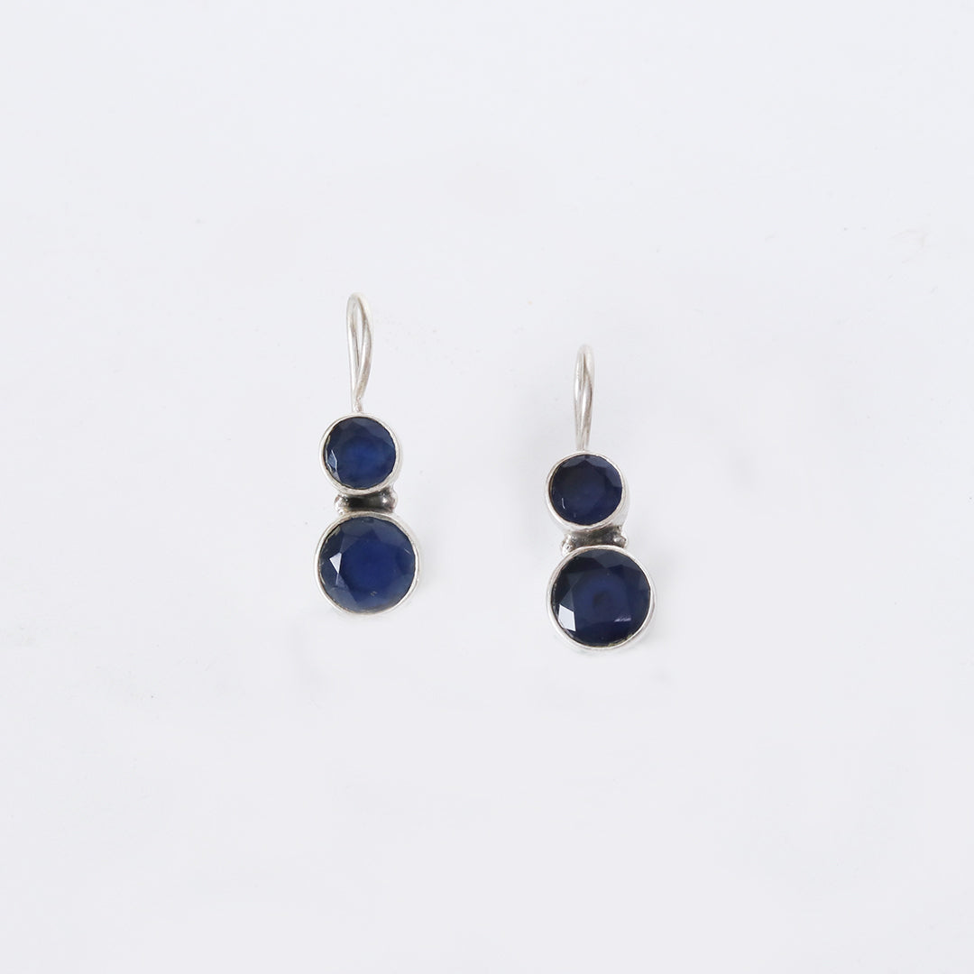 Cute Hydro Blue Sapphire Earrings-4