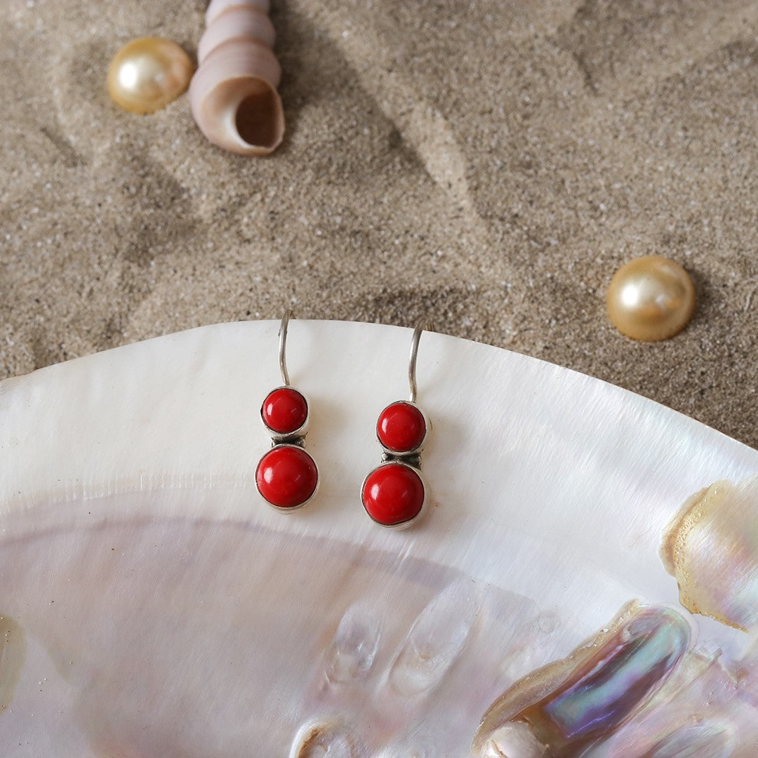 Cute Hydro Coral Earrings-2