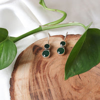 Cute Hydro Emerald Green Earrings-2