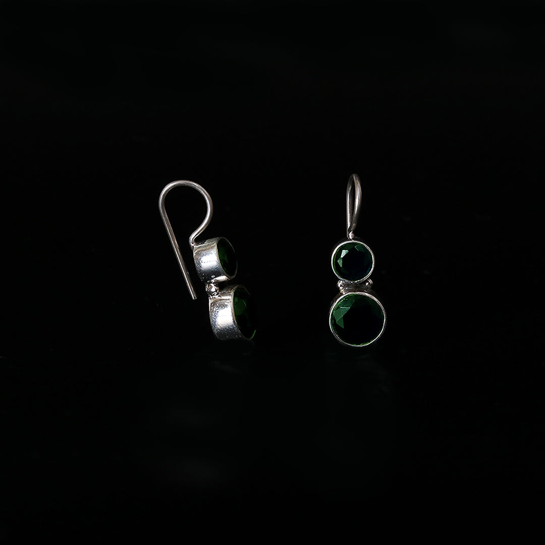 Cute Hydro Emerald Green Earrings-4