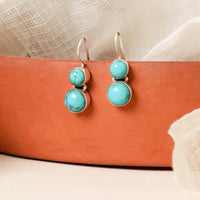 Cute Hydro Turquoise Earrings-1