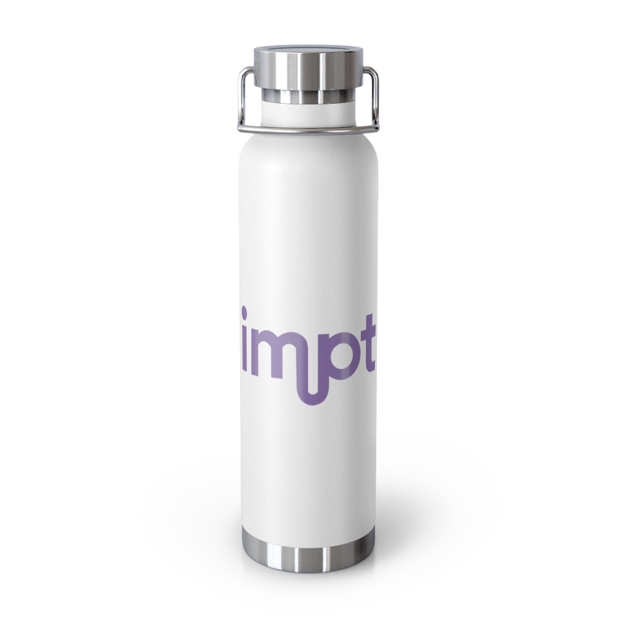 Insulated 22oz Water Bottle — IMPT Vacuum Flask with Purple Logo