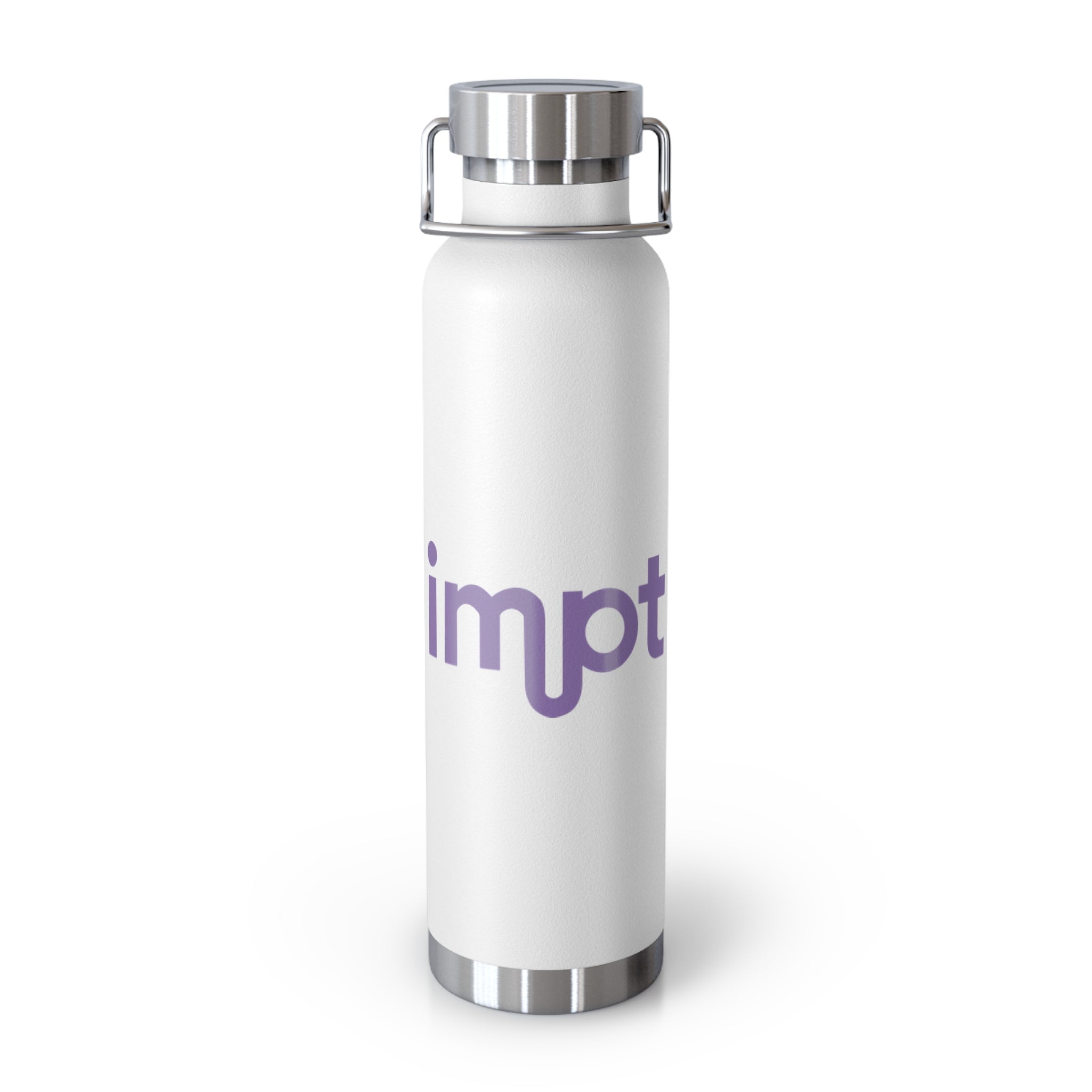 Insulated 22oz Water Bottle — IMPT Vacuum Flask with Purple Logo