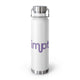 Insulated 22oz Water Bottle — IMPT Vacuum Flask with Purple Logo