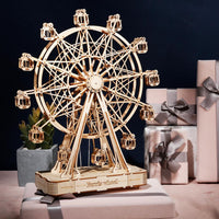 3D three dimensional wooden puzzle kit for adults