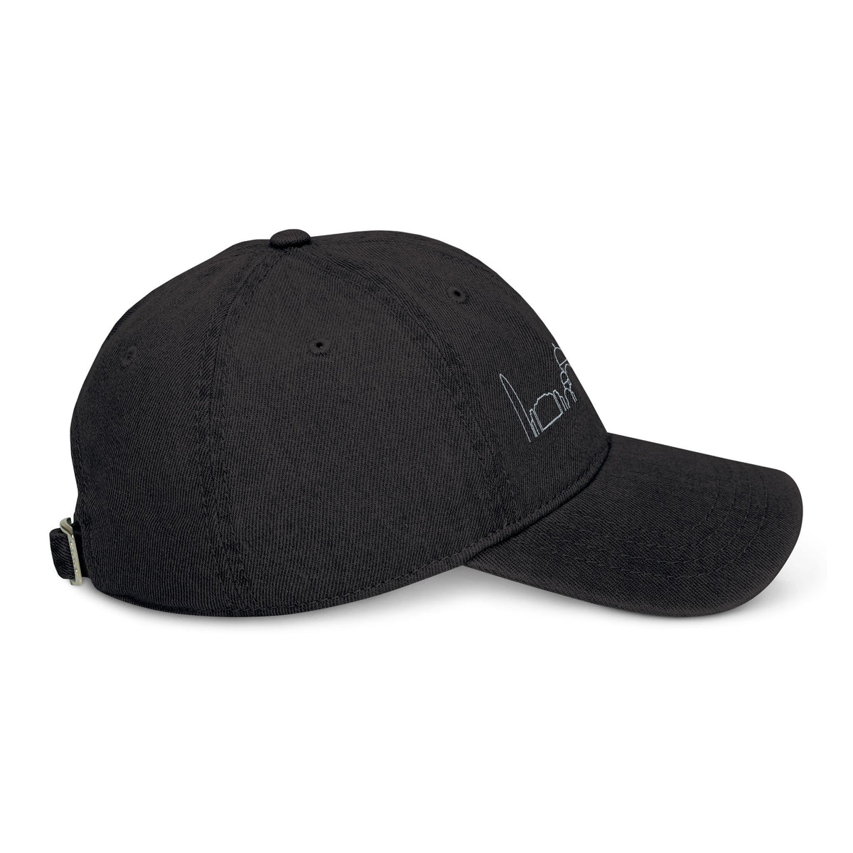 Copy of Embroidered ‘impt’ Denim Hat — Minimal Logo Baseball Cap