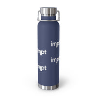 Insulated 22oz Water Bottle — IMPT Vacuum Flask with Purple Logo