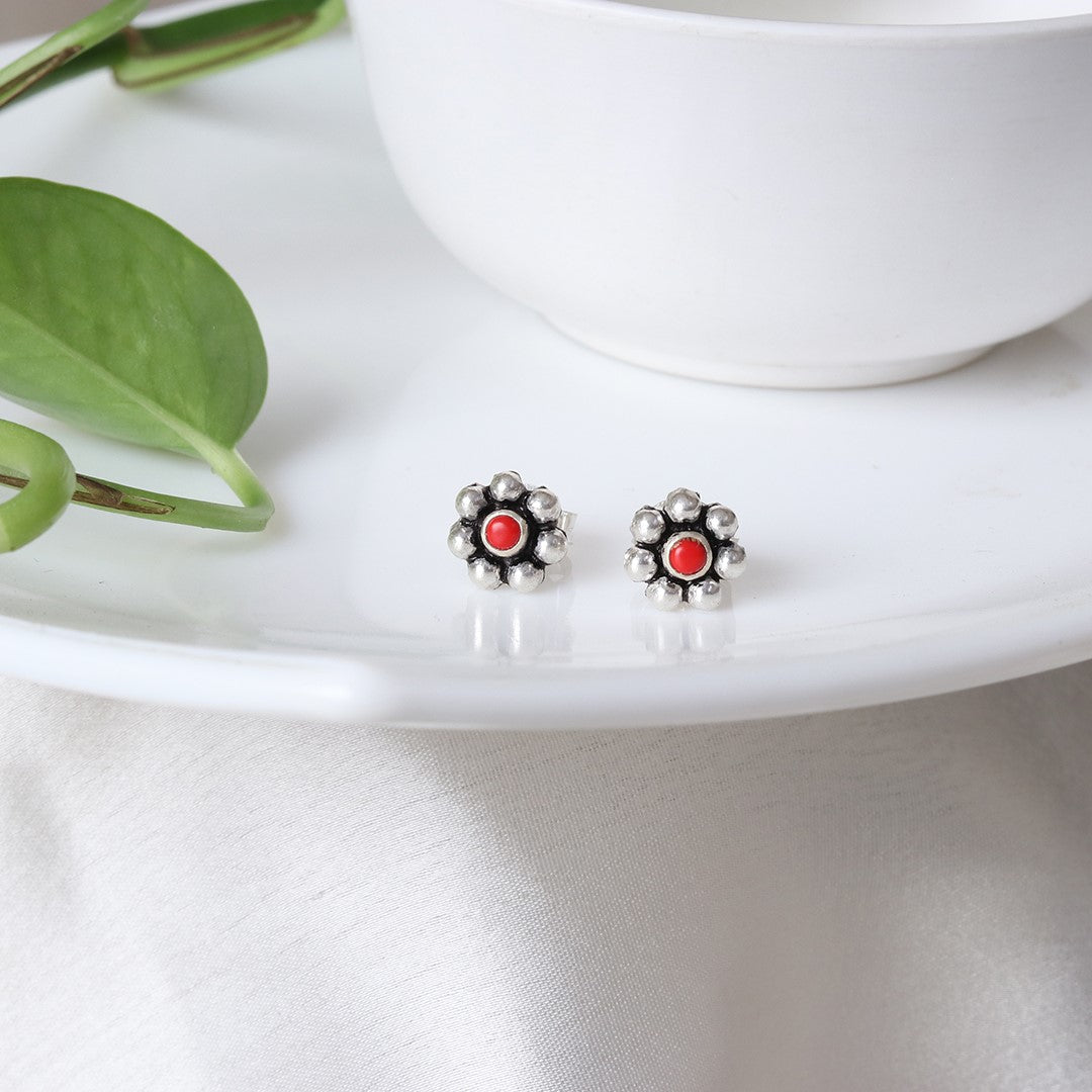Coral Kudi Studs-4