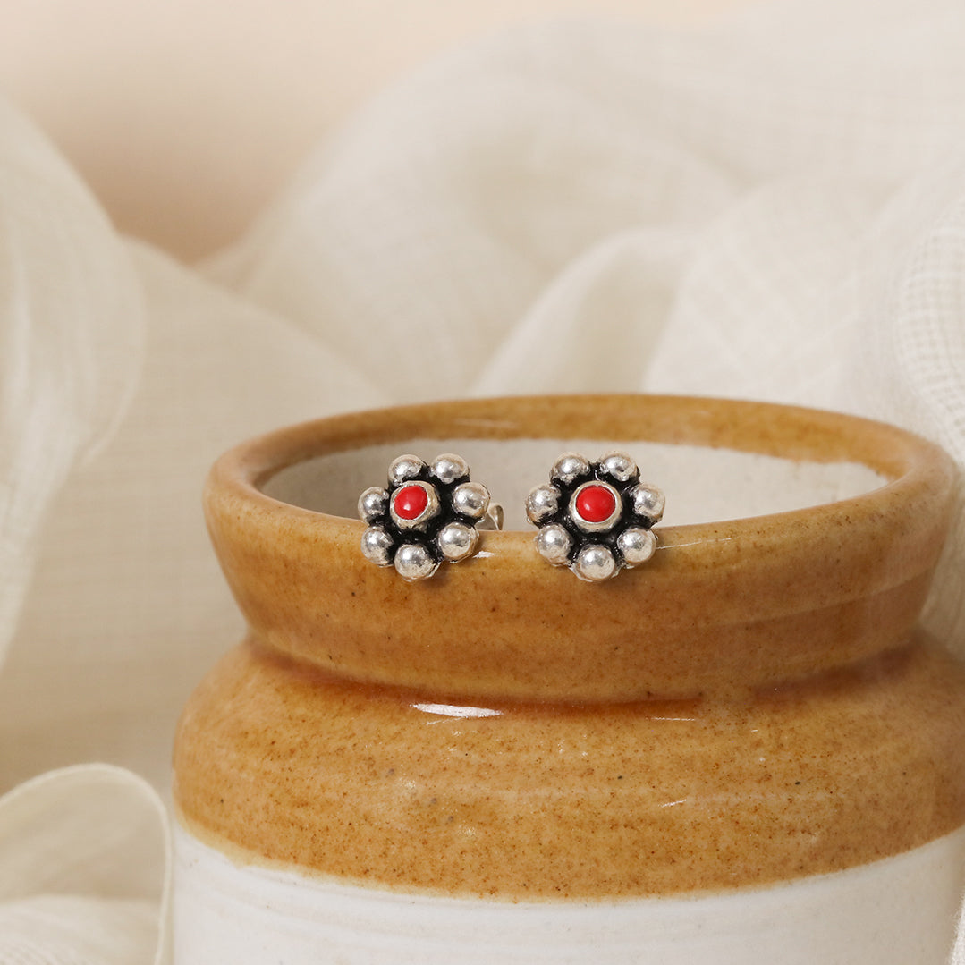 Coral Kudi Studs-1