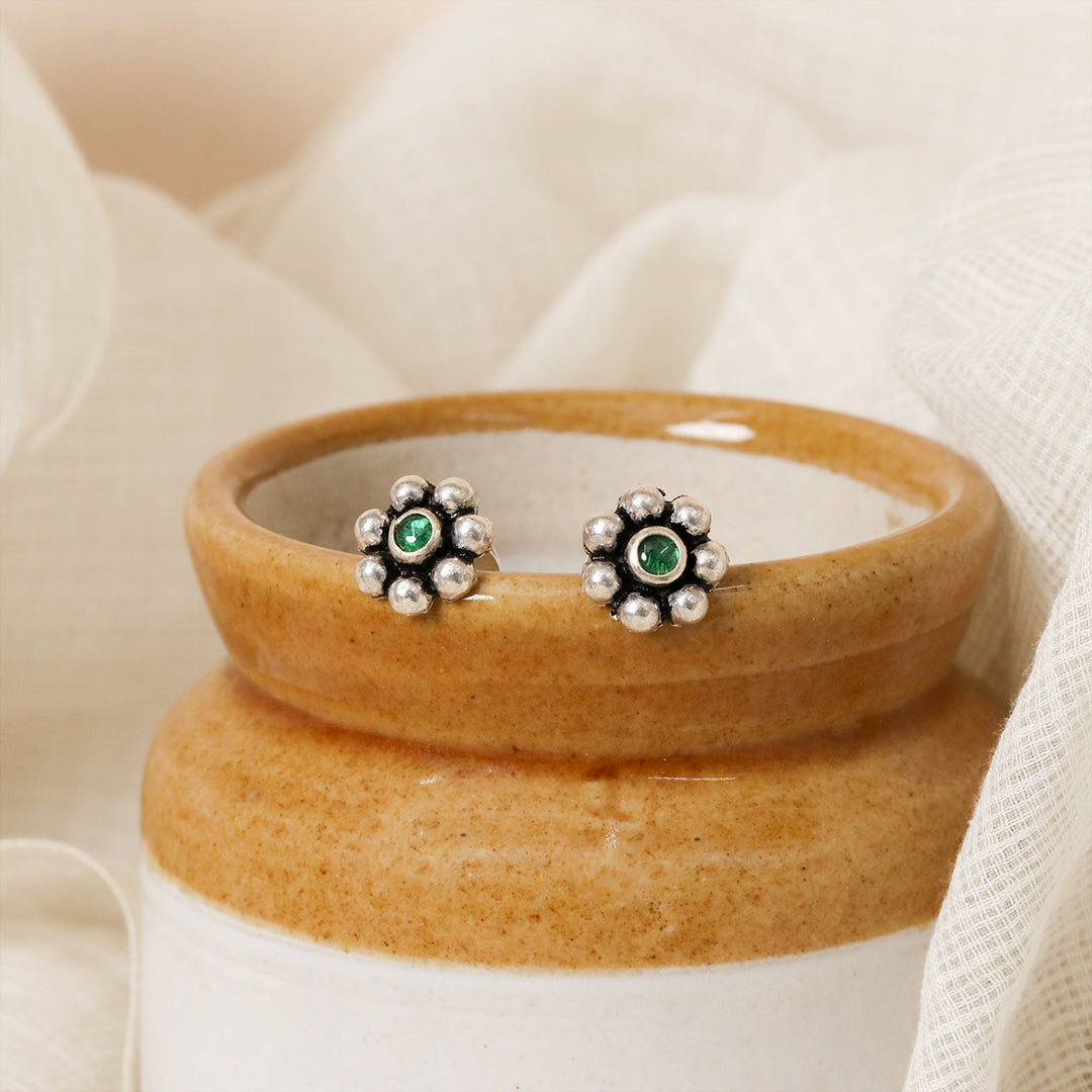 Green Kudi Earrings-1