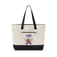 Canvas Tote — 'impt' Earth Care Design Eco-Friendly Zippered Tote