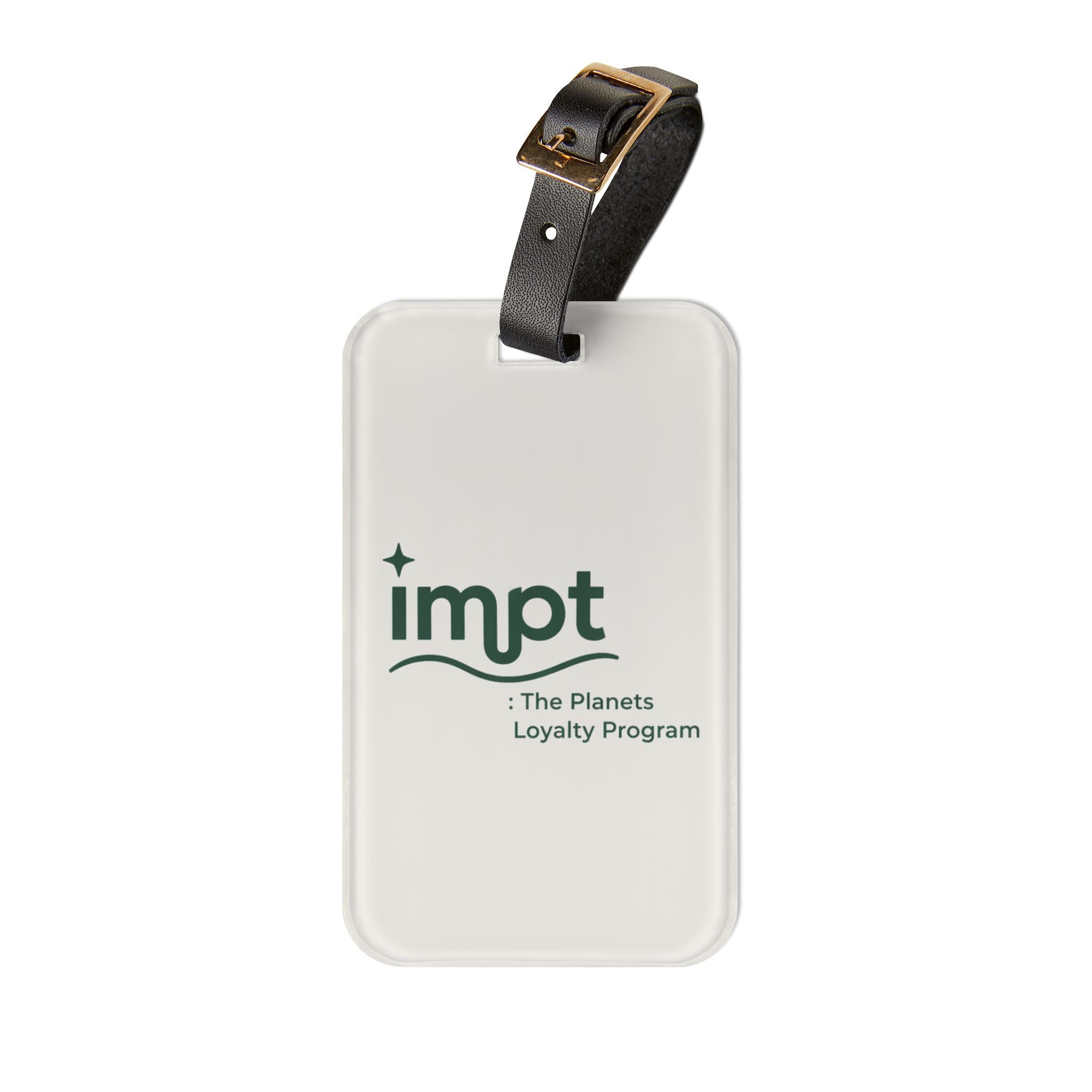 Impt Luggage Tag – Travel ID Tag with 'The Planets Loyalty Program' Logo
