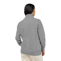 Embroidered 'impt' Half-Zip Fleece Pullover