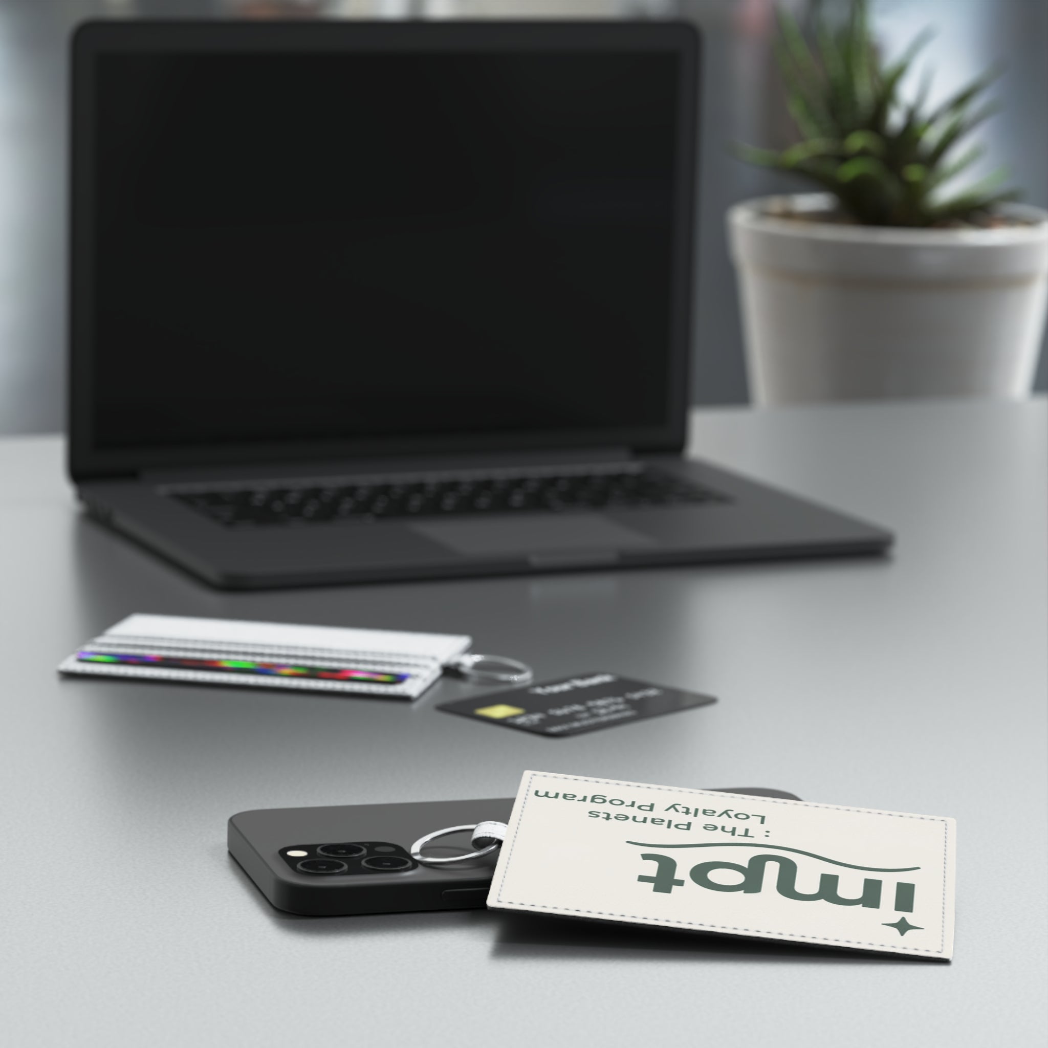 Saffiano Leather Card Holder — impt Loyalty Program ID Wallet