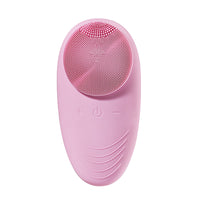 Mini electric sonic facial cleansing brush with silicone bristles — view 2