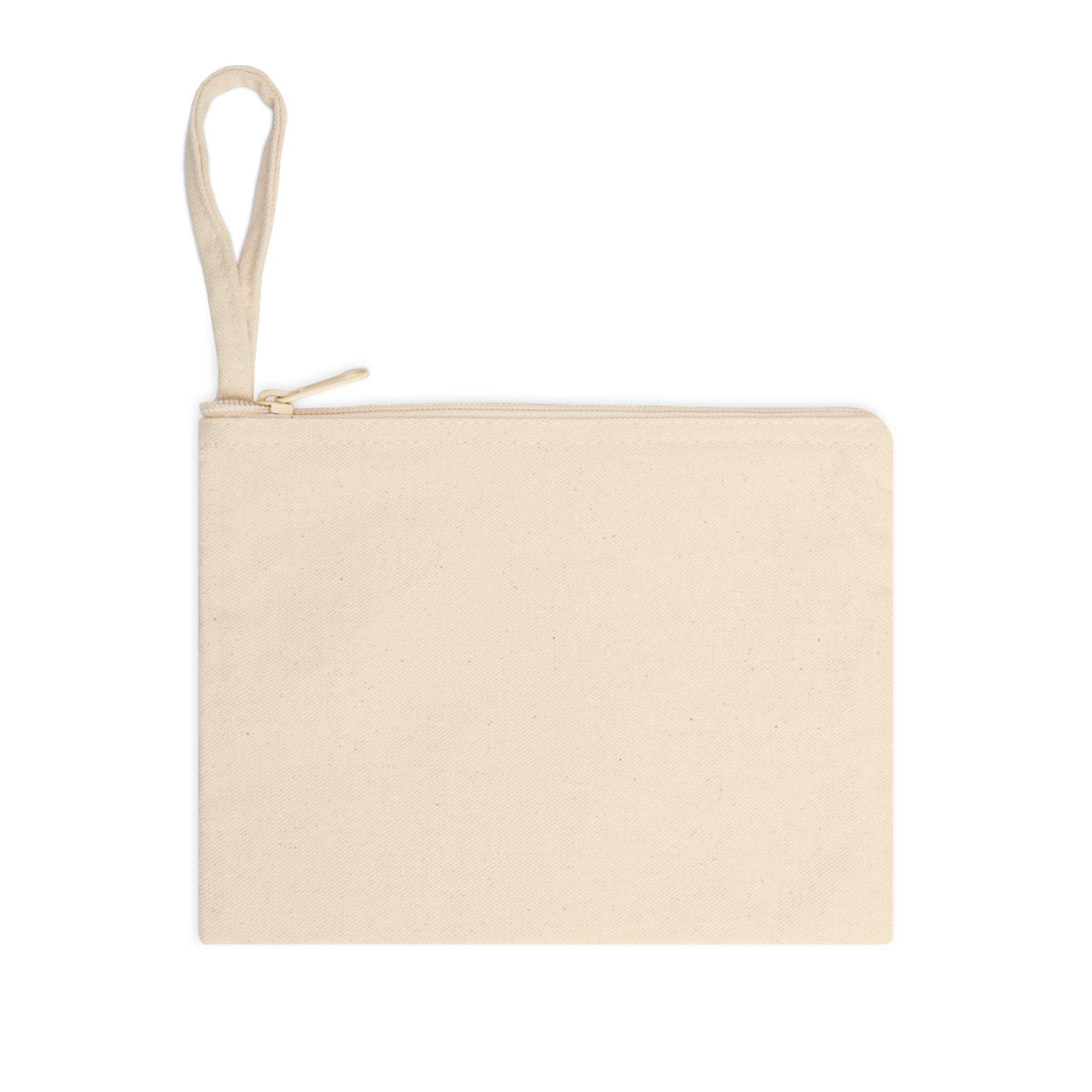 Canvas Zipper Pouch — 'impt: The Planets Loyalty Program' Travel & Eco Logo Accessory Bag