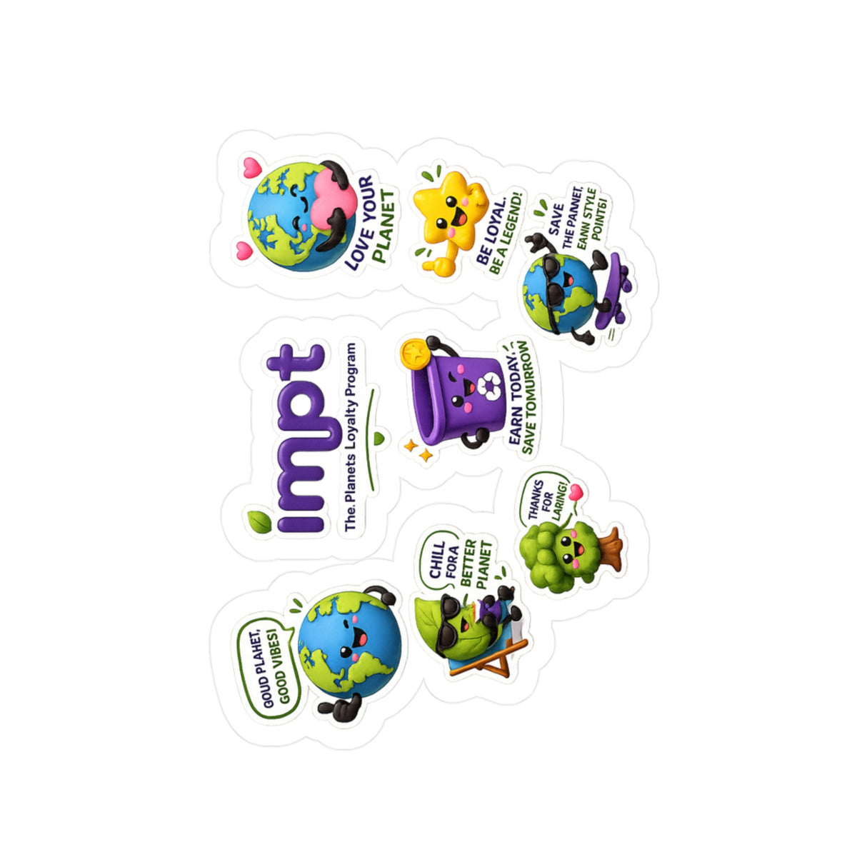 Environmental Character Sticker Pack