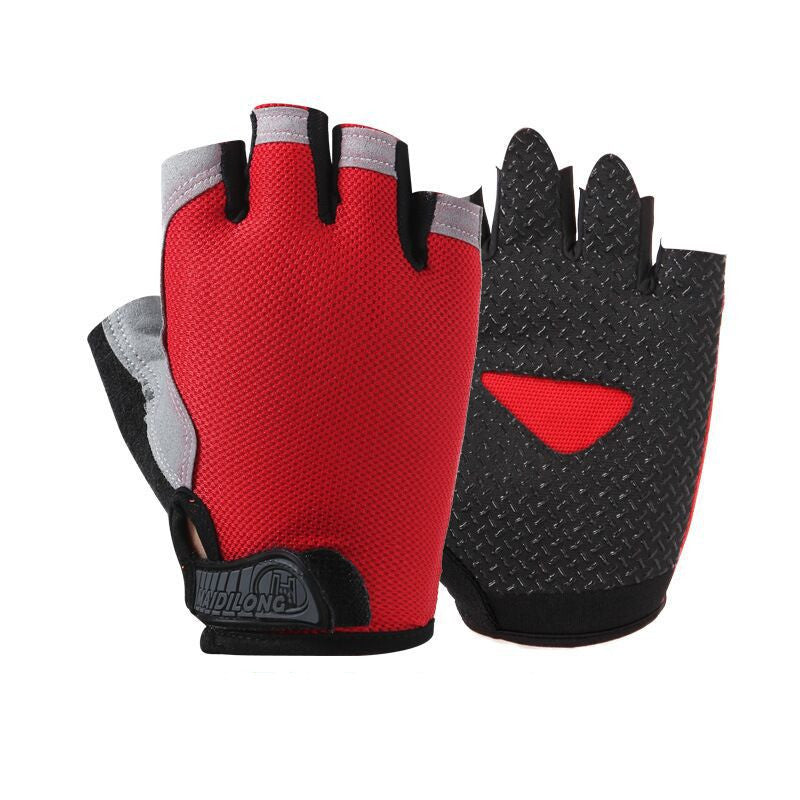 Half finger fitness sports gloves for cycling and weightlifting — view 2