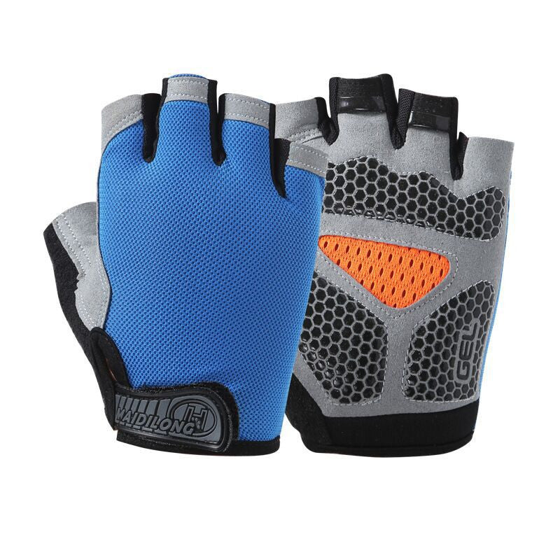 Half finger fitness sports gloves for cycling and weightlifting — view 4
