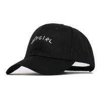 BABYGIRL letter embroidered baseball cap in spring cotton — view 5