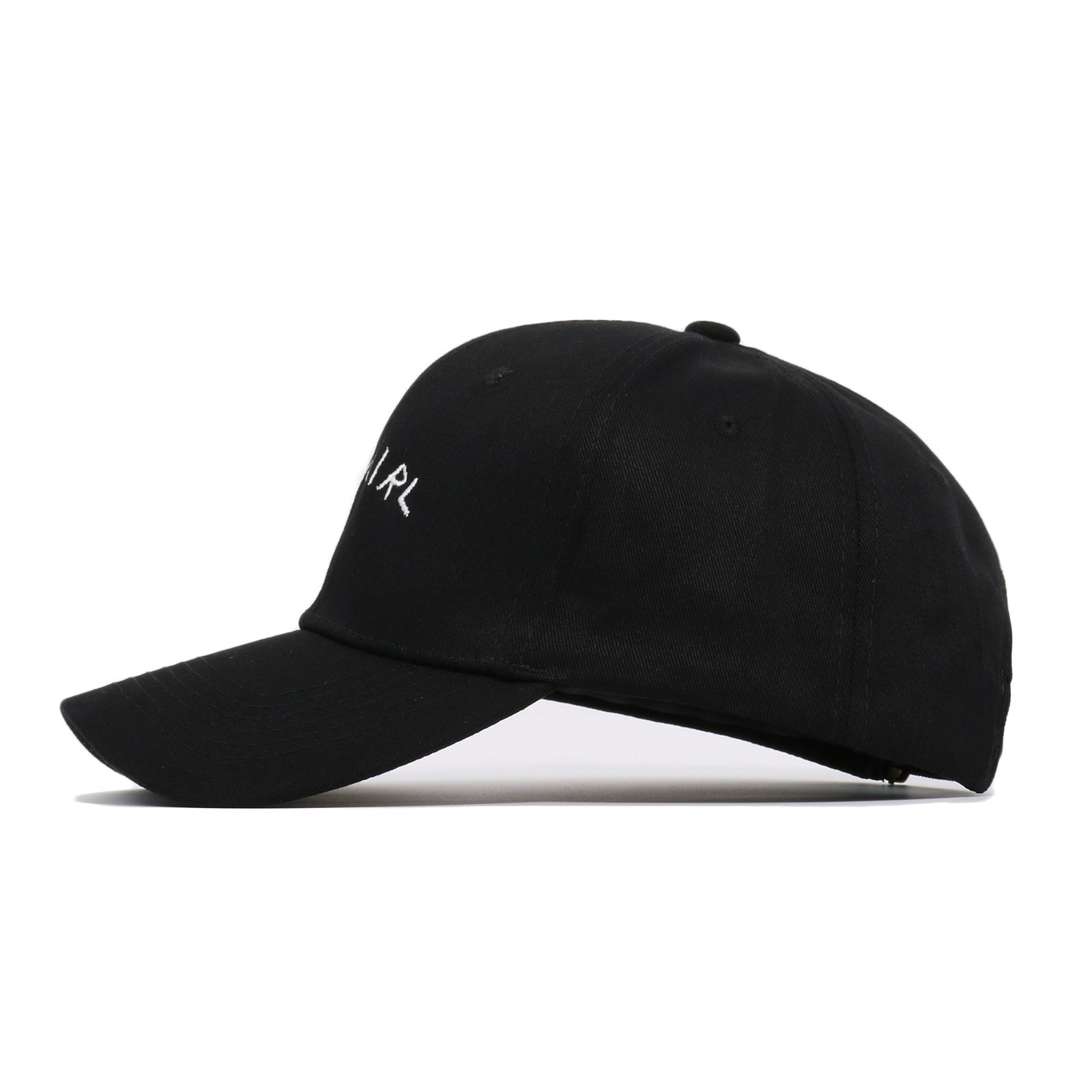 BABYGIRL letter embroidered baseball cap in spring cotton — view 2