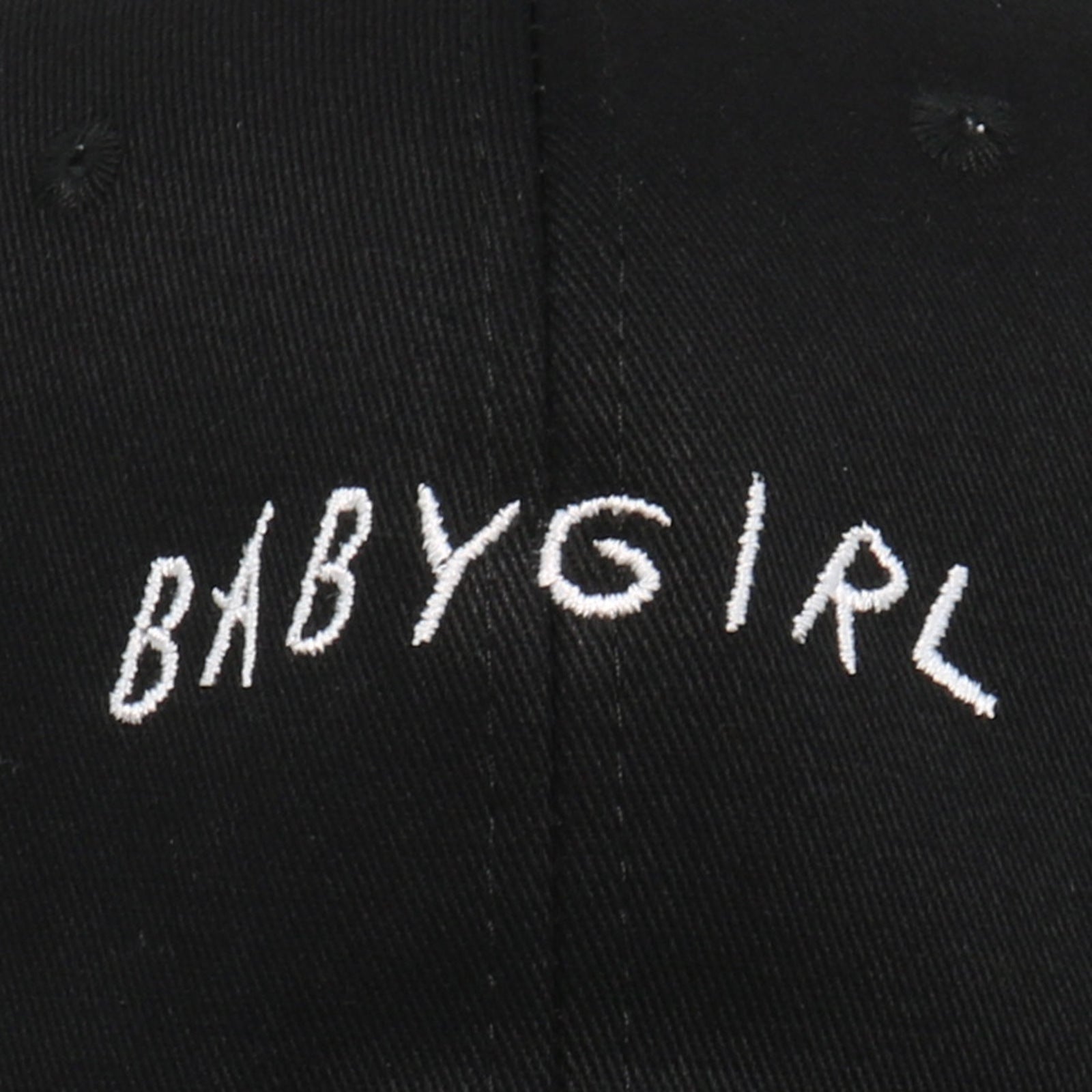 BABYGIRL letter embroidered baseball cap in spring cotton — view 3
