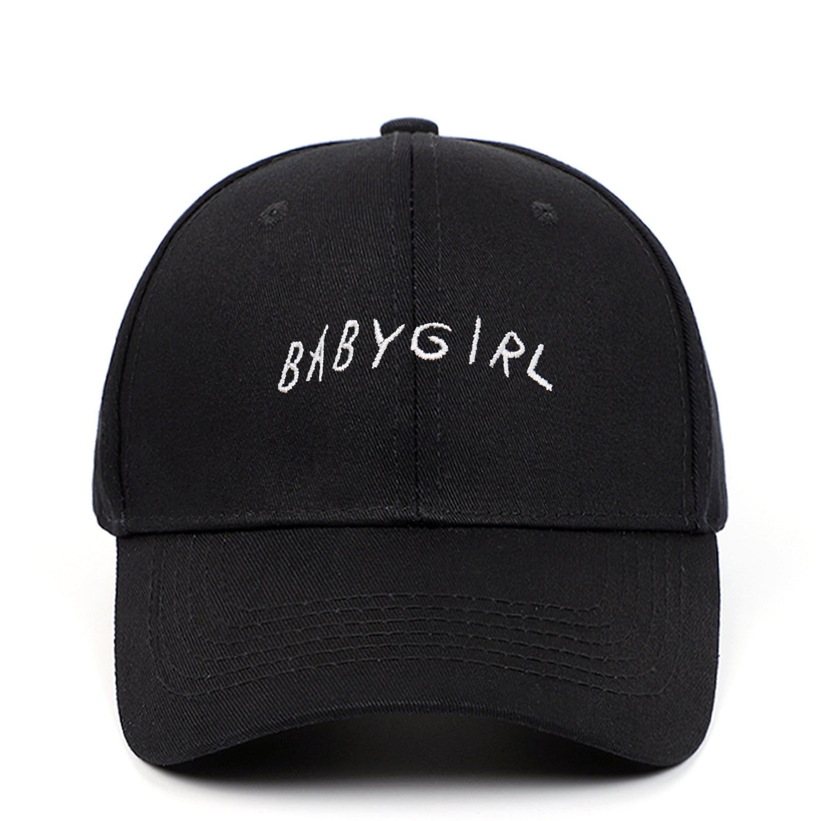 BABYGIRL letter embroidered baseball cap in spring cotton — view 6