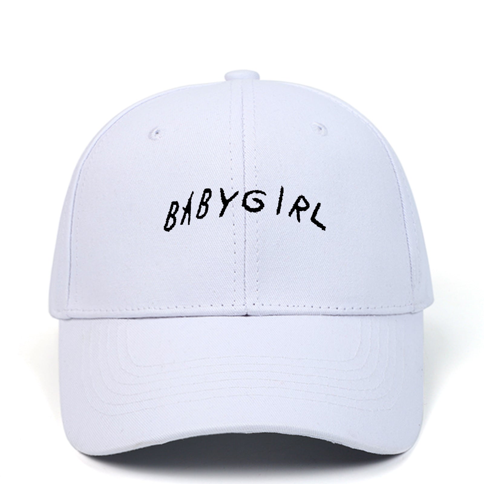 BABYGIRL letter embroidered baseball cap in spring cotton — view 7