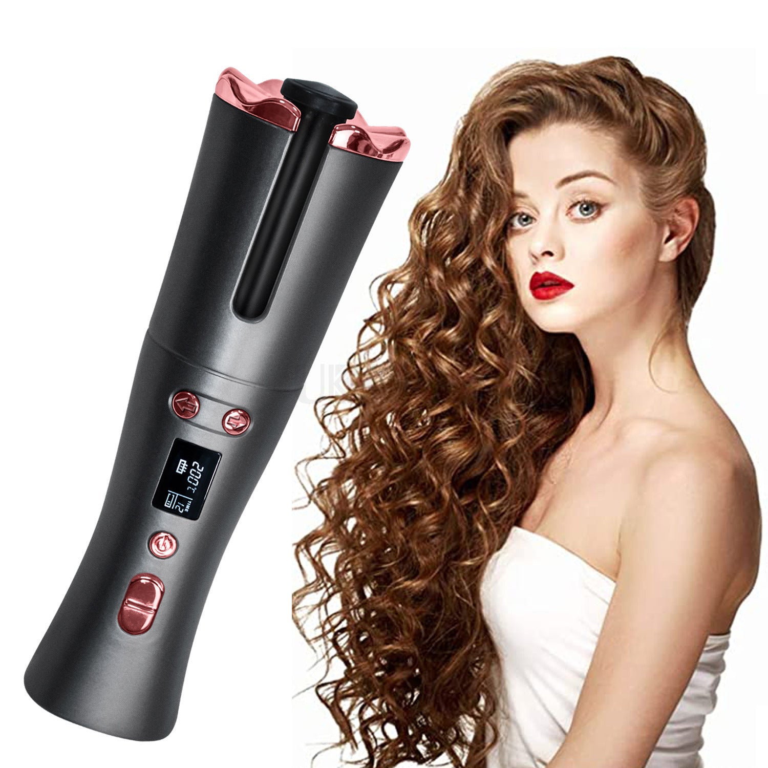 Mini USB rechargeable automatic curling iron for travel — view 5