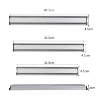 Wall mounted magnetic knife holder strip with chef knives — view 5