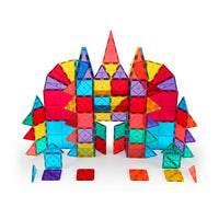 100 piece magnetic building tiles set with color windows — view 4