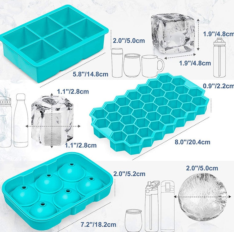 Silicone ice ball and hockey puck mold for whiskey and cocktails — view 5