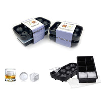Silicone ice ball and hockey puck mold for whiskey and cocktails — view 3