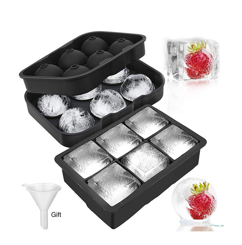 Silicone ice ball and hockey puck mold for whiskey and cocktails — view 8