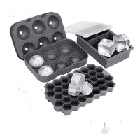 Silicone ice ball and hockey puck mold for whiskey and cocktails — view 6