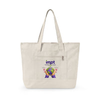 Canvas Tote — 'impt' Earth Care Design Eco-Friendly Zippered Tote